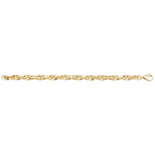9ct Yellow Gold Ladies' 7.5 Inch Fancy Bracelet 7.8g